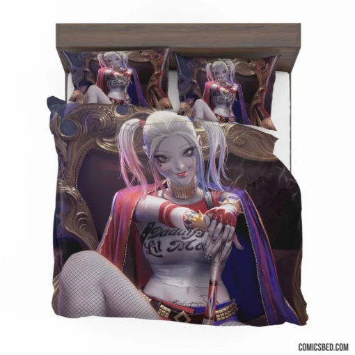 Harley Quinn White Hair DC Misfit Comic Bedding Set 1