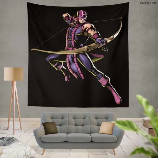 Hawkeye Archer Exploits Comic Wall Tapestry