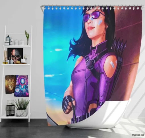 Hawkeye Kate Bishop Marvel Archer Comic Shower Curtain