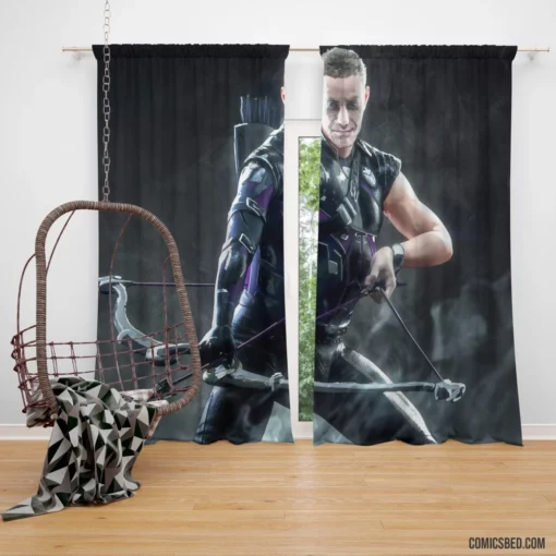 Hawkeye Marvel Expert Marksman Comic Curtain