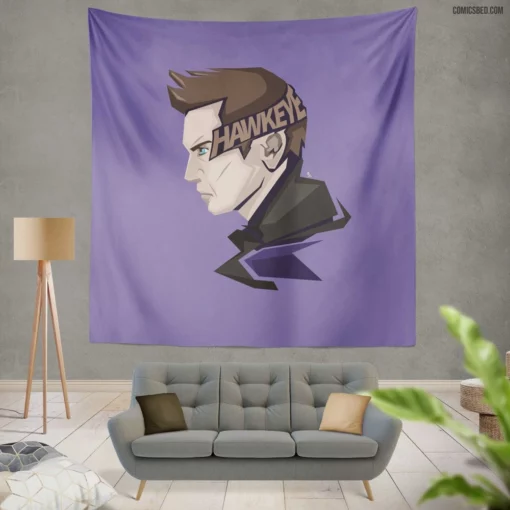 Hawkeye Marvel Marksman Comic Wall Tapestry