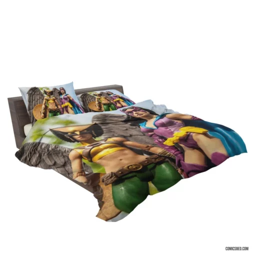 Hawkgirl & Huntress Dynamic Duo Feats Comic Bedding Set 2