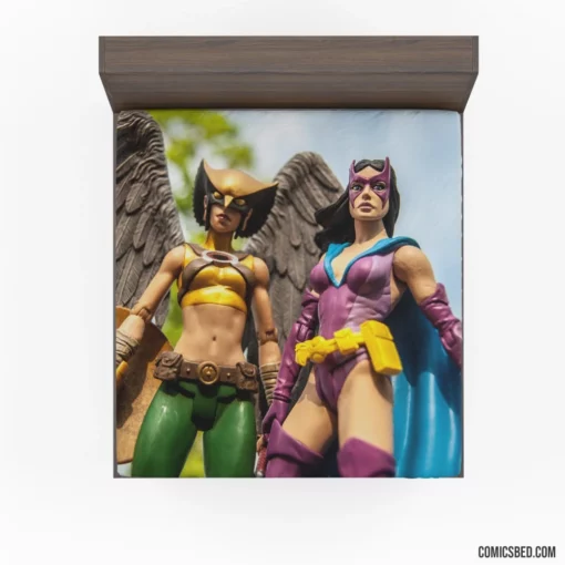 Hawkgirl & Huntress Dynamic Duo Feats Comic Fitted Sheet 1