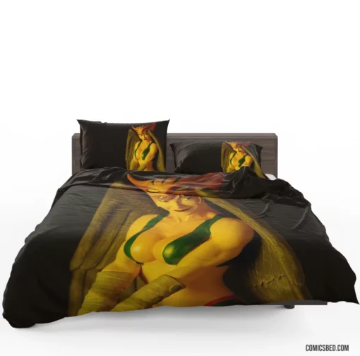 Hawkgirl Winged Heroine Comic Bedding Set