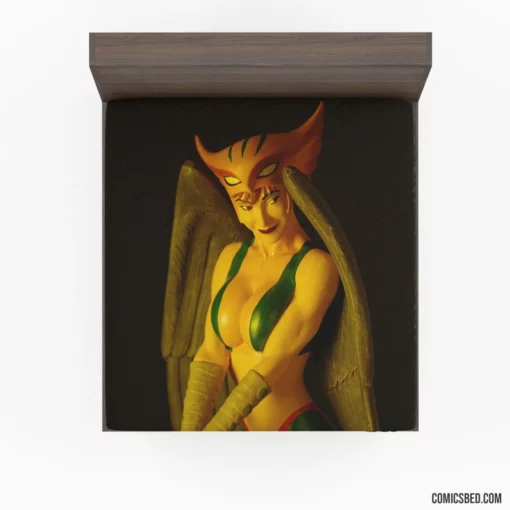 Hawkgirl Winged Heroine Comic Fitted Sheet 1