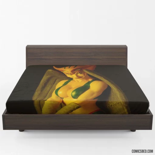 Hawkgirl Winged Heroine Comic Fitted Sheet