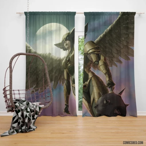 Hawkgirl Wings DC Avian Avenger Comic Curtain