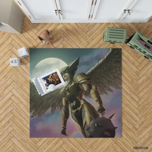 Hawkgirl Wings DC Avian Avenger Comic Rug