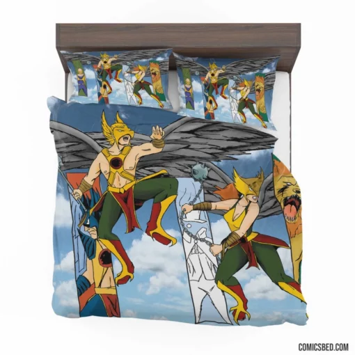 Hawkman & Hawkgirl DC Warrior Quest Comic Bedding Set 1