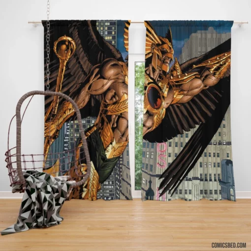 Hawkman Winged Vigilante Comic Curtain