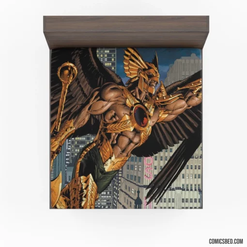 Hawkman Winged Vigilante Comic Fitted Sheet 1