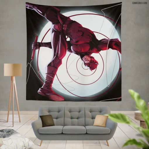 Hell Kitchen Savior Marvel Daredevil Comic Wall Tapestry