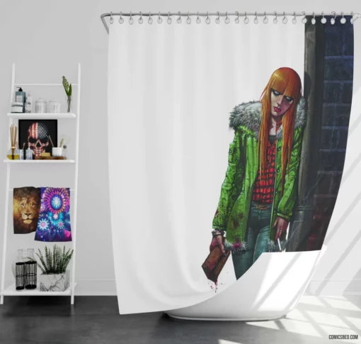 Hellblazer Dark Sorcery Saga Comic Shower Curtain