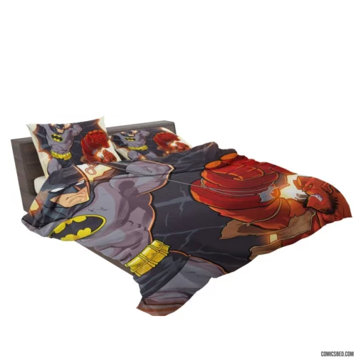 Hellboy Batman Crossover Dark Duo Comic Bedding Set 2