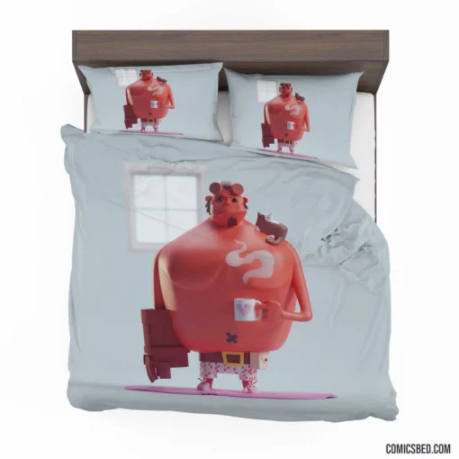 Hellboy Cat Dark Horse Hero Comic Bedding Set 1