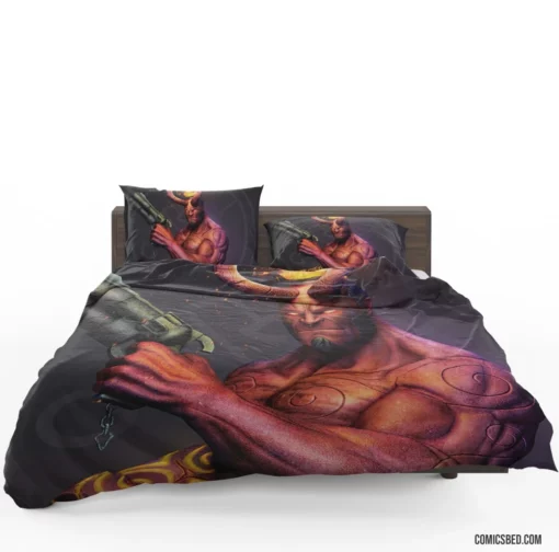 Hellboy Chronicles Dark Horse Legendary Antihero Comic Bedding Set