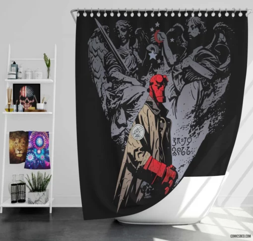 Hellboy Chronicles of the Unknown Comic Shower Curtain