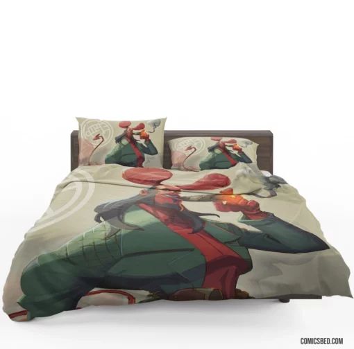 Hellboy Dark Horse Bold Icon Comic Bedding Set