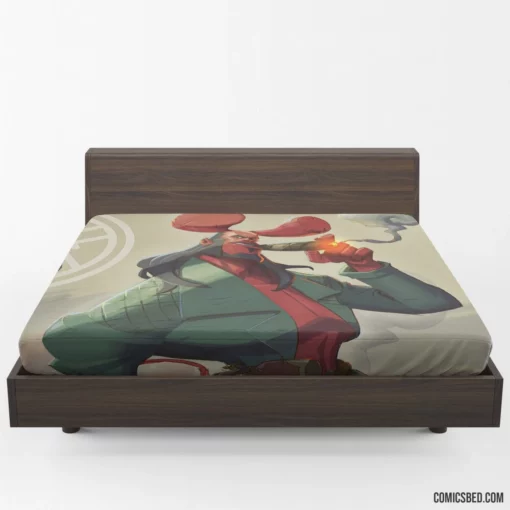 Hellboy Dark Horse Bold Icon Comic Fitted Sheet