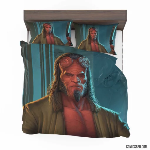 Hellboy Dark Horse Demon Comic Bedding Set 1