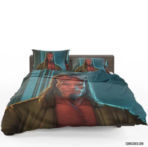 Hellboy Dark Horse Demon Comic Bedding Set