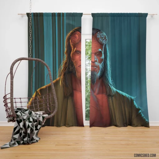 Hellboy Dark Horse Demon Comic Curtain