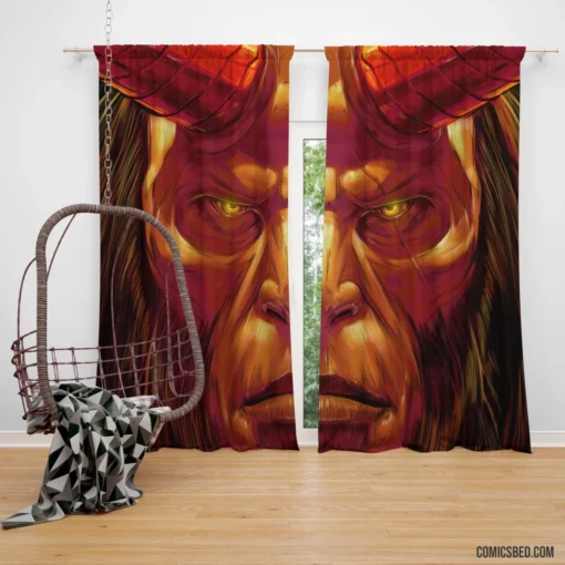 Hellboy Dark Horse Heroic Champion Comic Curtain