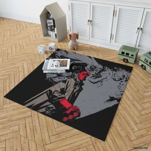 Hellboy Dark Horse Legendary Comic Rug 1