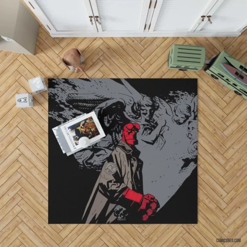 Hellboy Dark Horse Legendary Comic Rug