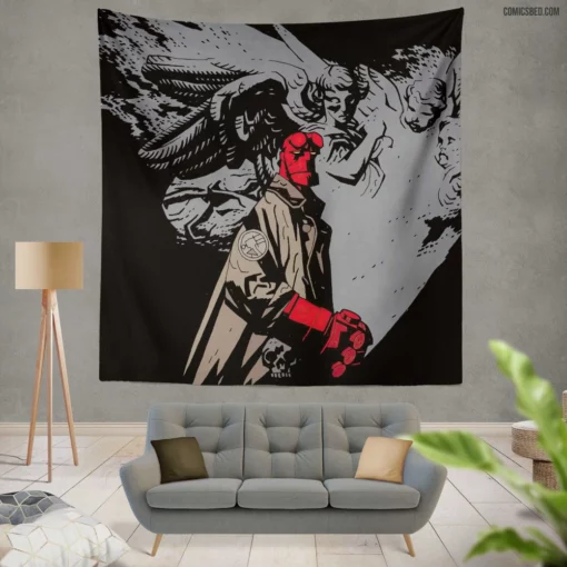 Hellboy Dark Horse Legendary Comic Wall Tapestry