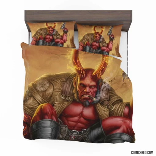 Hellboy Dark Horse Paranormal Hero Comic Bedding Set 1