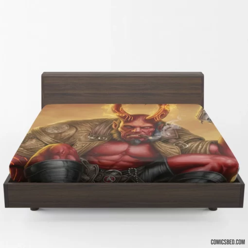 Hellboy Dark Horse Paranormal Hero Comic Fitted Sheet