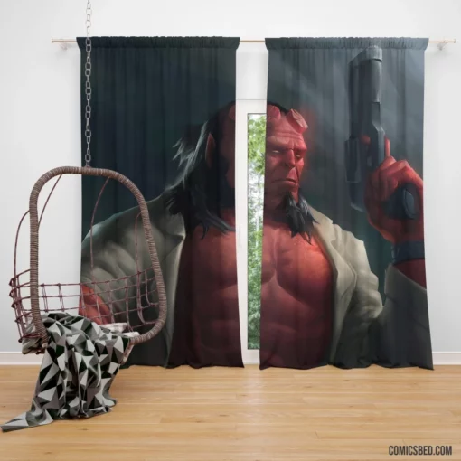 Hellboy Dark Horse Supernatural Enigma Comic Curtain