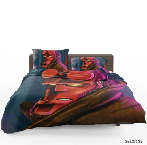 Hellboy Dark Horse Supernatural Warrior Comic Bedding Set