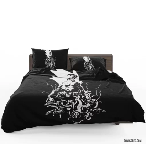 Hellboy Dark Mysteries Revealed Comic Bedding Set