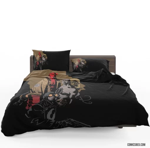 Hellboy Dark Secrets Unveiled Comic Bedding Set