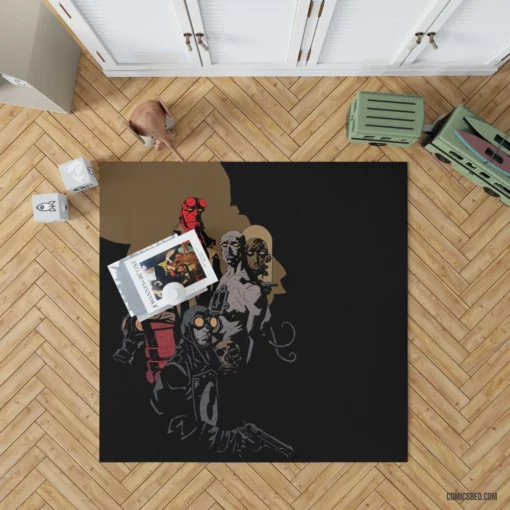 Hellboy Dark Secrets Unveiled Comic Rug