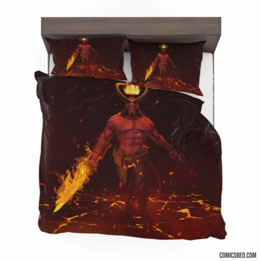 Hellboy Demon Dark Horse Avenger Comic Bedding Set 1