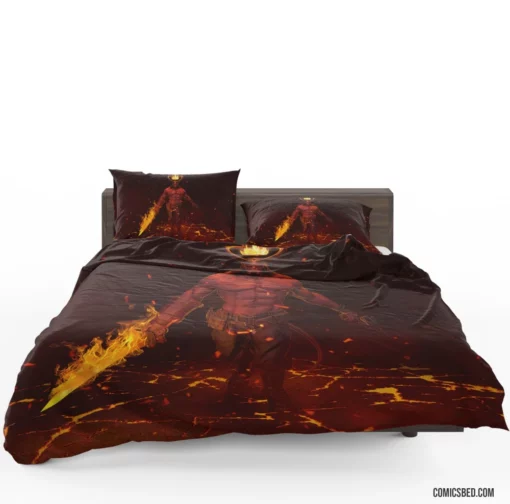 Hellboy Demon Dark Horse Avenger Comic Bedding Set