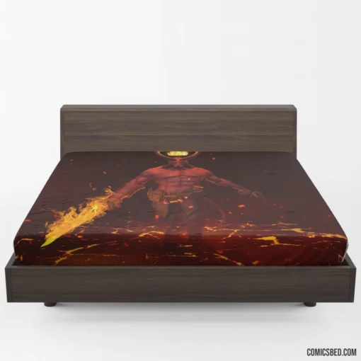 Hellboy Demon Dark Horse Avenger Comic Fitted Sheet