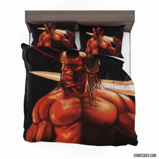 Hellboy Horns Sword Dark Horse Hero Comic Bedding Set 1