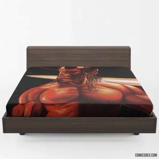 Hellboy Horns Sword Dark Horse Hero Comic Fitted Sheet