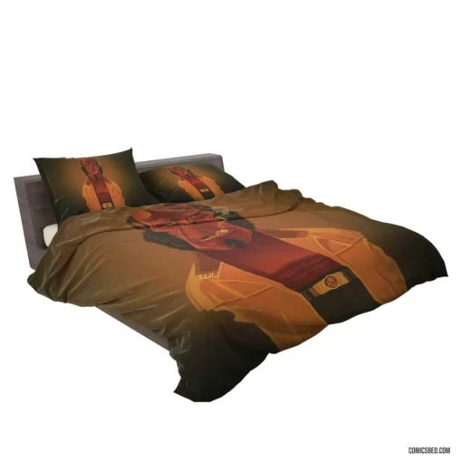 Hellboy Minimalist Dark Hero Comic Bedding Set 2