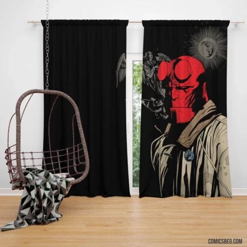 Hellboy Mysterious Dark Quest Comic Curtain