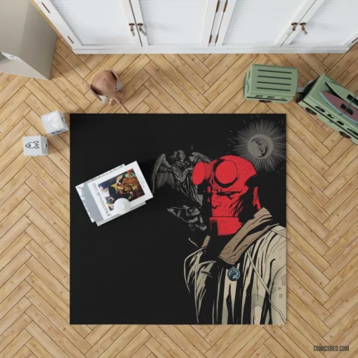 Hellboy Mysterious Dark Quest Comic Rug