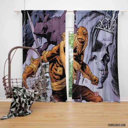 Hellboy Supernatural Demon Comic Curtain