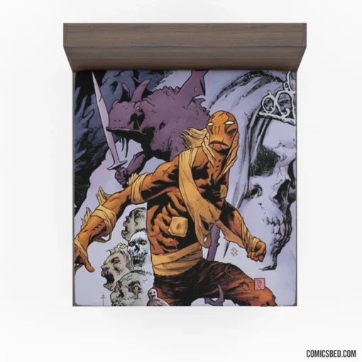 Hellboy Supernatural Demon Comic Fitted Sheet 1