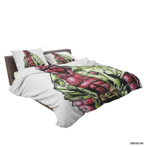 Hellboy Unconventional Hero Comic Bedding Set 2