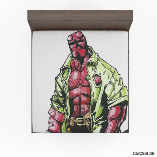 Hellboy Unconventional Hero Comic Fitted Sheet 1