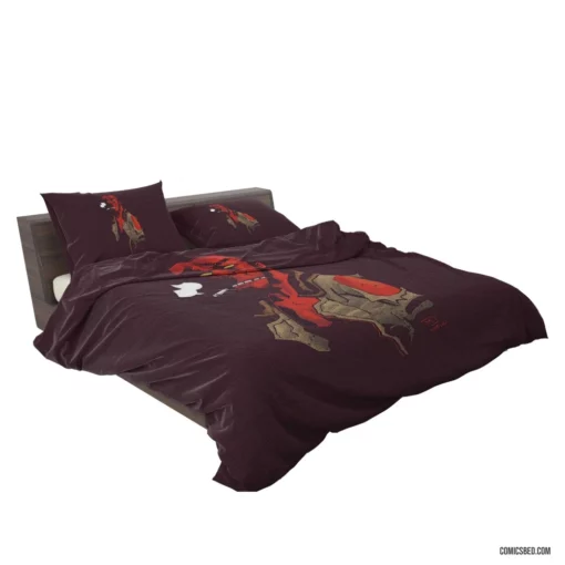 Hellboy Unleashed Dark Enigma Comic Bedding Set 2